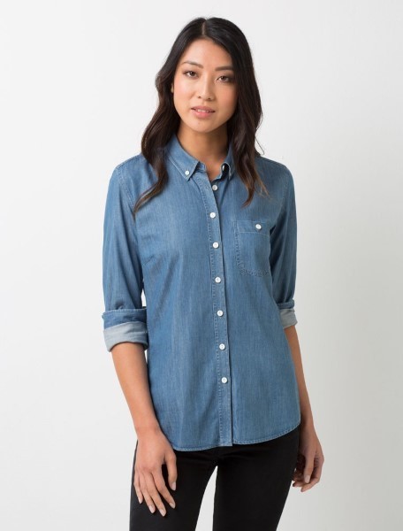 Bailey Womens Denim Shirt Long Sleeve 