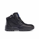 Mongrel Zip Side Lace Up Boot Black