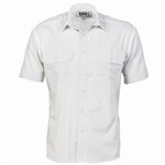 DNC Polyester Cotton Epaulette Work Shirt Short Sleeve