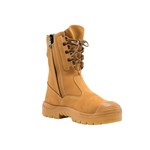 Steel Blue Collie High Leg Zip Sided Boot Nitrile Sole and Bump Cap