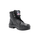 Steel Blue Argyle Lace Up Boot Nitrile Sole and Bump Cap