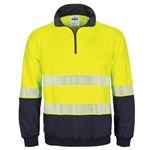 DNC Fleecy 12 Zip Fleecy Jumper PolyesterCotton with 2 Hoop Segmented Tape Reflective Tape