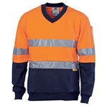 DNC Fleece Vneck 100 Cotton RT1 Reflective Tape 2 Tone