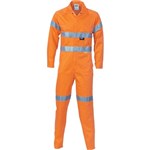 DNC Lightweight CoolBreeze Coverall RT1 Reflective Tape Orange