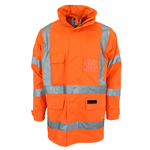 DNC Hi Vis X Back Rain Jacket with Biomotion Reflective Tape