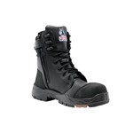 Steel Blue Tindal Long Leg Lace up Zip Side TPU Anti Static Sole Black