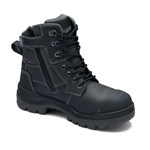 Blundstone ROTOFLEX Boot Zip Side Lace up Black TPU Toe Guard