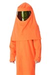 Westex Ultra Soft Three Layer Category 4 Arc Flash Hood BeeKeeper style with internal hard hat 47 calcm Orange