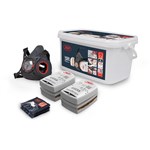 Force Typhoon 8 Half Mask Respirator Spray Painters Kit With A2P2 Filters