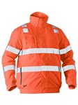 Bisley Hi Vis Wet Weather Bomber Jacket with Reflective Tape