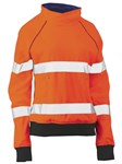 Bisley Ladies Hi Vis Fleece Jumper with Stretch Reflective Tape