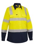 Bisley Ladies Taped Biomotion Hi Vis Cool Lightweight Vented Shirt