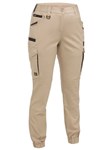 Bisley Ladies Flex and Move Elastic Waist Cargo Cuffed Pants