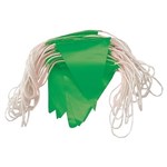 ProChoice Bunting Green PVC Triangle Flags 30 Metre Length 45 Flags
