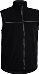 Bisley Fleece Soft shell Brushed Fleece Lined Vest with Reflective Piping Black
