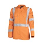 BOOL Ladies Parvotex Inherent Fire Retardant LS Shirt with Segmented Tape Nylon Stud Closure Rated to PPE 2  86 calcm2