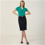 NNT Ladies Poly Viscose Stretch Twill MidLength Pencil Skirt
