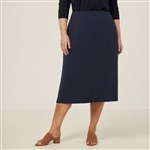 NNT Ladies Crepe Stretch Midi Length ALine Skirt