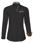 Ladies Corporate Shirt Long Sleeve Classic Stretch with Reconciliation Trim inside cuff and collar ARTC logo on LH Chest