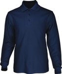 Bocini Unisex Adults Basic Polo Long Sleeve