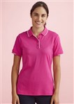 Bizcare Ladies Pink Short Sleeve Polo