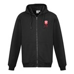 Biz Collection Mens Crew Full Zip Hoodie PolyCotton Fleece Black