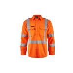 Flame Buster ARC Flash Shirt Closed Front with X Pattern Reflective Tape HRC 2 ATPV 9calcm2