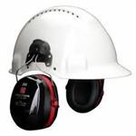 3M PELTOR Optime III Helmet Attach Earmuff H54OP3GSE Black and Red SLC 30dB Class 5 10 eaCase