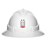 ProChoice Full Brim Hard Hat V6 Vented with Ratchet Harness and Lamp Bracket
