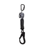 Linq TETHA BLOQ 2M Self Retracting Lifeline CW 1 X Triple Action Karabiner and 1 X Triple Action Aluminium Scaff Hook