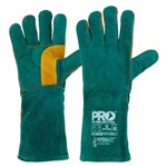 Green  Gold Leftwing Welders Gauntlet