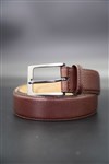 GRVL Coffs 35MM Corporate Mens Belt and Buckle Brown