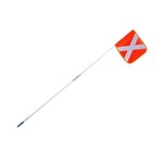 On Site Safety Mine Flags 1800mm with quick release