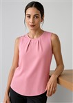Biz Corporates Ladies Estelle Sleeveless Pleat Blouse