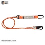Linq 2M Single Leg Kernmantle 2M Shock Absorb Rope Lanyard with Hardware  KD  SN