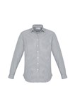 Biz Collection Mens Ellison Check Shirt Long Sleeve 55 Cotton 45 Polyester