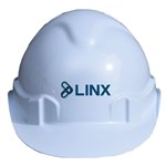 ProChoice Hard Hat V6 Vented Pushlock Harness White LINX Logo 3 Colour Print