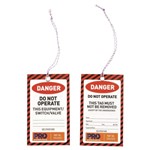 Safety Tags Danger Do Not Operate Tag Non Tear Pack 100
