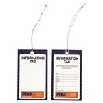 Safety Tag  Information Non Tear  125mm x 75mm Pack 100