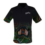 Sublimated Ladies Polo Shirt Short Sleeve ARTC Indigenous Design