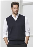Biz Collection Mens V neck Vest 50 Wool 50 Acrylic