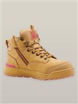 Hard Yakka 3056 Ladies Lace Up Zip Sided Boot Wheat